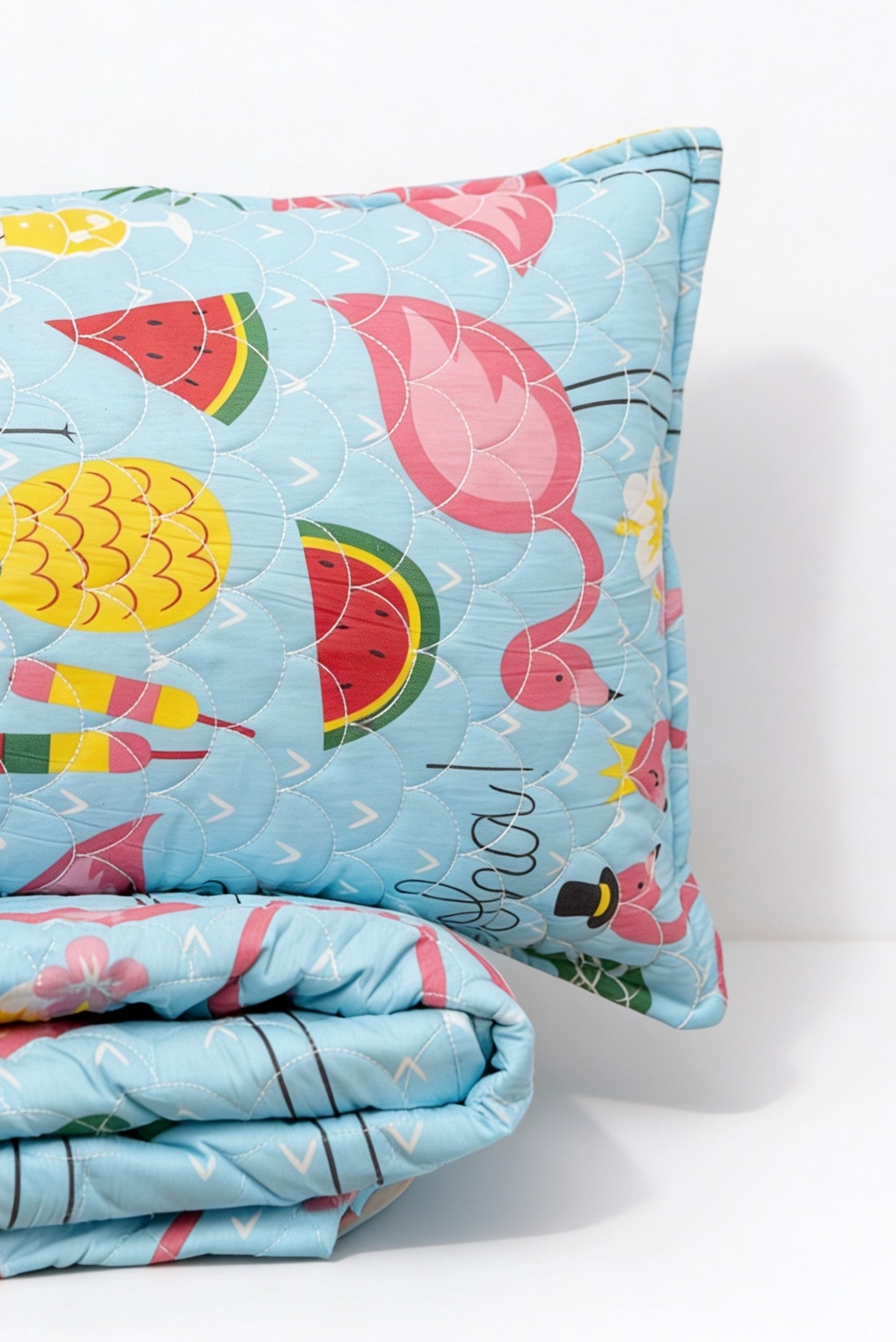 Flamingo coverlet