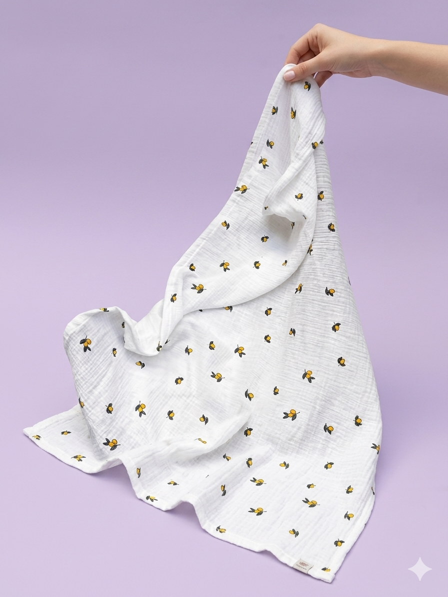 lemonz girl muslin blanket