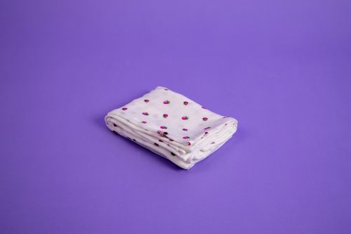 Berry girl muslin blanket