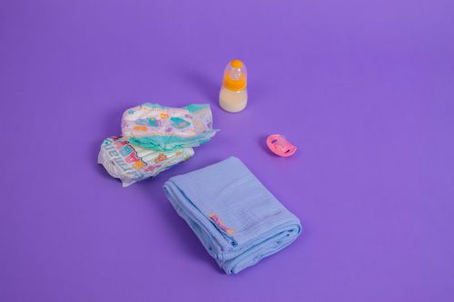 baby blue Muslin blanket